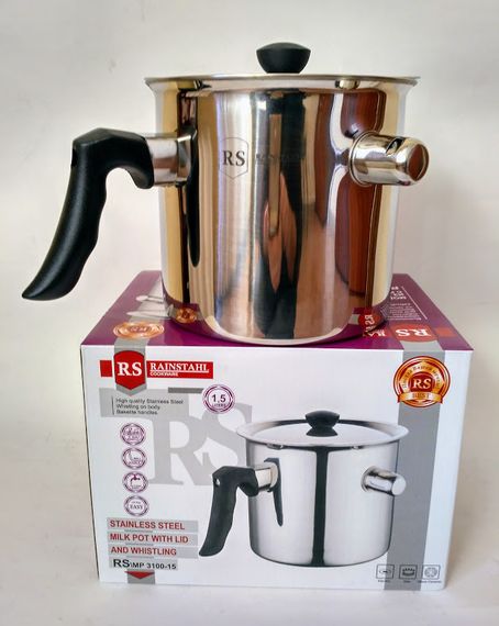 Молоковарка со свистком Rainstahl RS-3100-15, 1.5 л, молочник из нержавеющей стали | Зображення 6