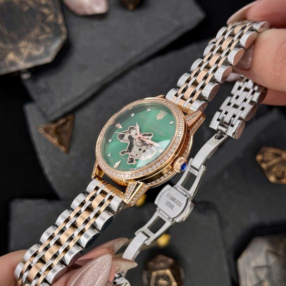 Годинник наручний Awarder 049 Silver-Gold-Green | Зображення 6