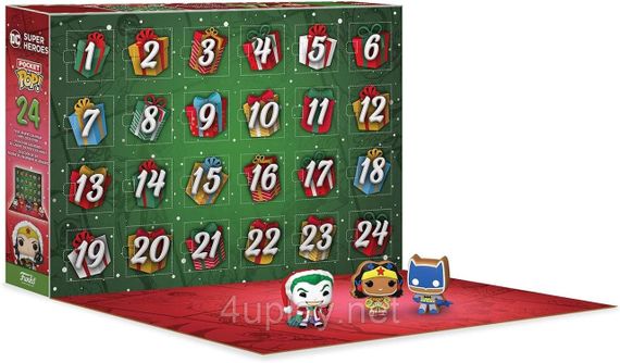 Адвент календарь Супергерои DC. Funko Pop! Advent Calendar DC Super Heroes. Подарочный набор фигурок Фанко Поп | Зображення 2