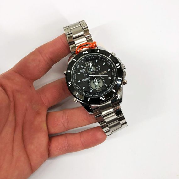 Якісні чоловічі годинники на браслеті SKMEI 1670SIWT, Елітні наручні годинники чоловічі BD-28 | Зображення 3