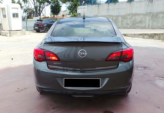 Задній дифузор DPT V-2 (SD, чорний глянець) для Opel Astra J 2009-2015 рр | Зображення 2