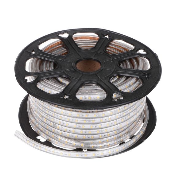 Светодиодная лента влагозащищенная теплый оттенок 220V 3.8W 5730 WW BROWN IP67 1m (BY-033/60) | Зображення 3