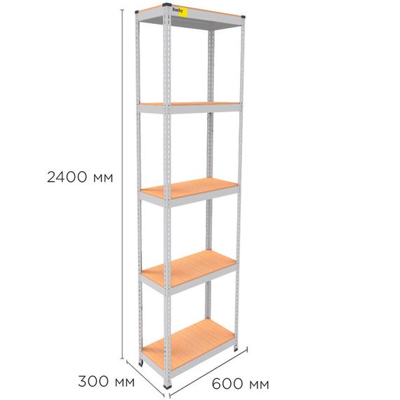 Металевий стелаж MRL-2400 ( 600x300) білий