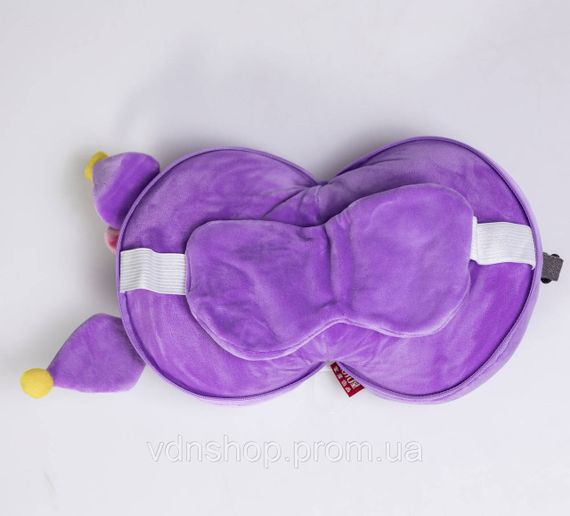 Дорожній набір 2 в 1 Kuromi подушка-трансформер та маска для сну HP-56-23V | Зображення 3