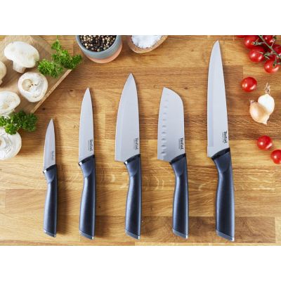 Набір ножів Tefal Essential 3шт, нержавіюча сталь, пластик, чорний (K2219455) | Зображення 7