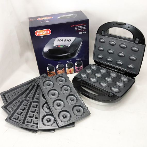 Контактні притискні грилі, Решітки для смаження м'яса та овочів, Бутербродниця і вафельниця 4в 1 TU-71 | Зображення 9