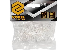 Хрестики дистанцийни багаторазови для плитки VOREL : тип U, 1 мм. 100 (Уп/Шт.) 4581