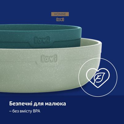 Тарілка дитяча Lovi Pistachio М&apos;ятні 2 шт (21/531_gre) | Зображення 3