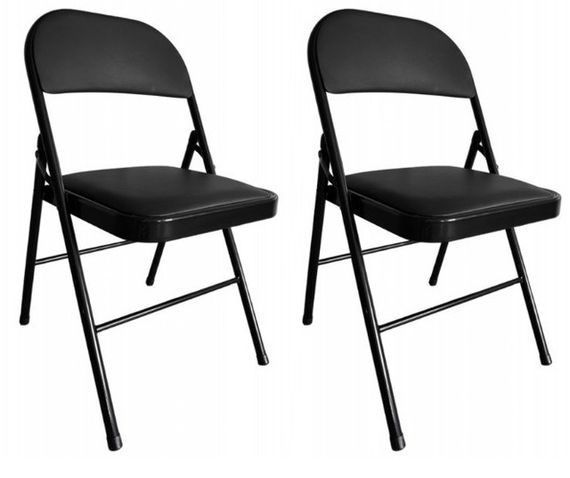 Стілець розкладний Bonro B-019 чорний (2 шт)