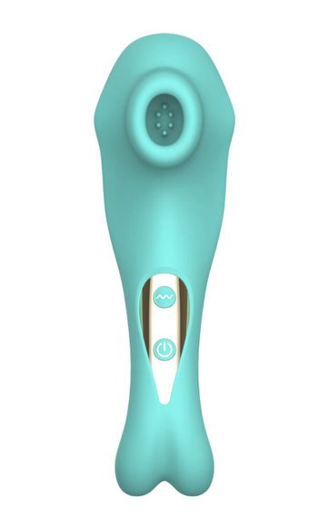 Вакуумний стимулятор клітора Suction Bunny колір бірюзовий Sex Aura | Зображення 1