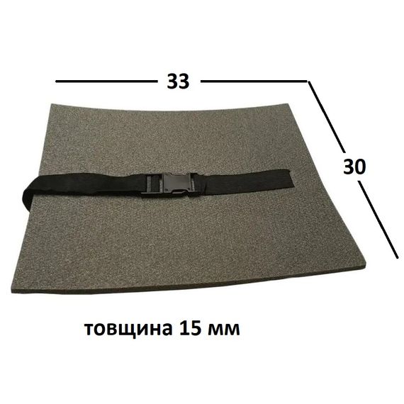 Туристична сидушка(пінопопа) Ranger 33х30 Grey 15 мм SK0005 | Зображення 1