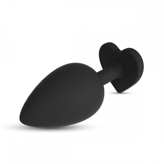 Анальная пробка Cuore Crushious, со сменными кристаллами, силиконовая, черная, 7 х 2.7 см, размер S sexstyle | Зображення 6