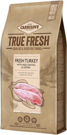 Корм Carnilove True Fresh Turkey for Adult dogs сухий зі свіжою індичкою для дорослих собак 11.4 кг