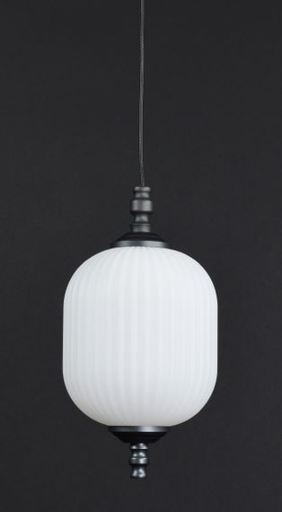 Люстра світлодіодна підвісна LED світильник для квартири на стелю лед 27163 Чорний 30-170х13х13 см. | Зображення 4