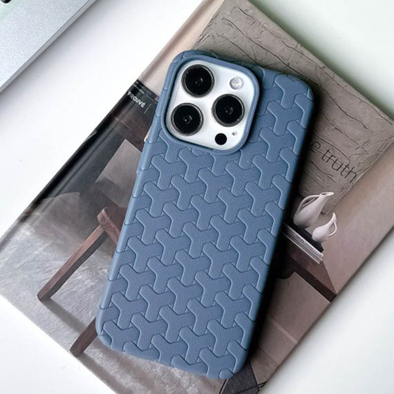Чохол TPU Weaving для Apple iPhone 15 Pro (6.1") Blue | Зображення 1