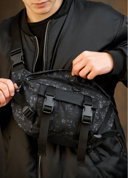 Чоловіча сумка бананка Sambag Dynamicdart чорна 38 × 21 × 7 см (80411702m) | Зображення 4