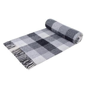 Плед Vladi 64627 Україна 140x200  Поліестер, Бавовна Білий, Сірий