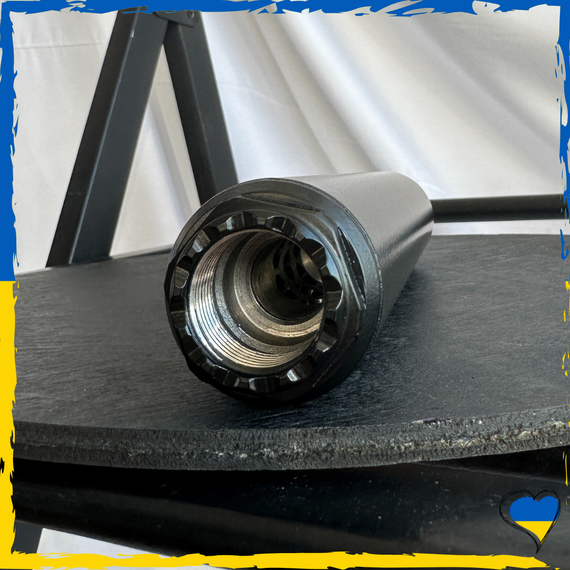 Глушитель для АК, АКМ, АК74, АКС74У MAX model.Colibri_S 5.45 [M24X1,5]. Саундмодератор 5.45 | Зображення 2