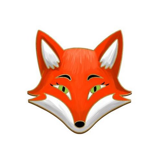 Заготовка броши для раскрашивания "Лисица" FDZB-095 | Зображення 1