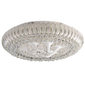 Люстра торт потолочная с подсветкой LED E14 40W CH (BCL-390S/12)