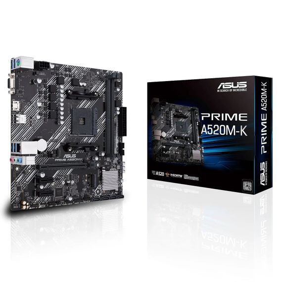 Материнcкая плата ASUS PRIME A520M-K sAM4 A520 2xDDR4 HDMI D-Sub mATX 90MB1500-M0EAY0 | Зображення 2