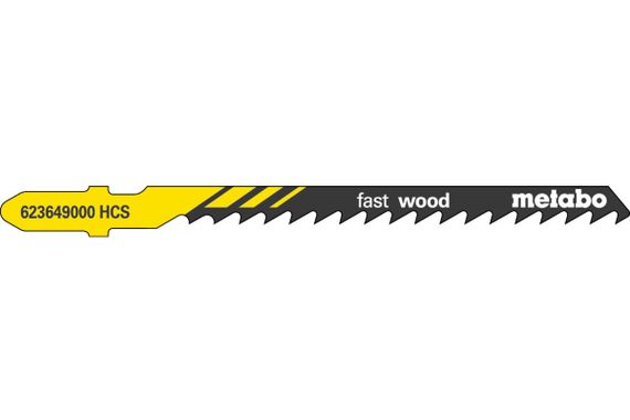 Полотно пилкове для лобзиків Metabo «FAST WOOD», 74/ 4,0 мм 623649000