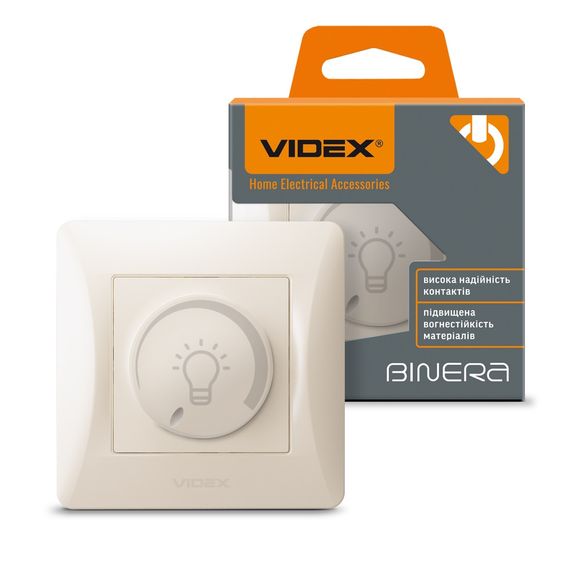 Димер LED 200 Вт с повышенной огнеупорностью VIDEX BINERA VF-BNDML200-CR кремовый | Зображення 1