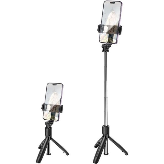 Монопод для селфі Borofone BY13 Nube live broadcast stand Black | Зображення 5