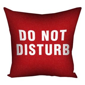 Подушка габардинова з принтом Do not disturb 50x50 (5P_22O007)