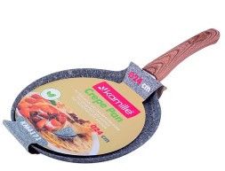 Сковорідка для млинців d24см алюміній а/п Grey marble 4171 KAMILLE