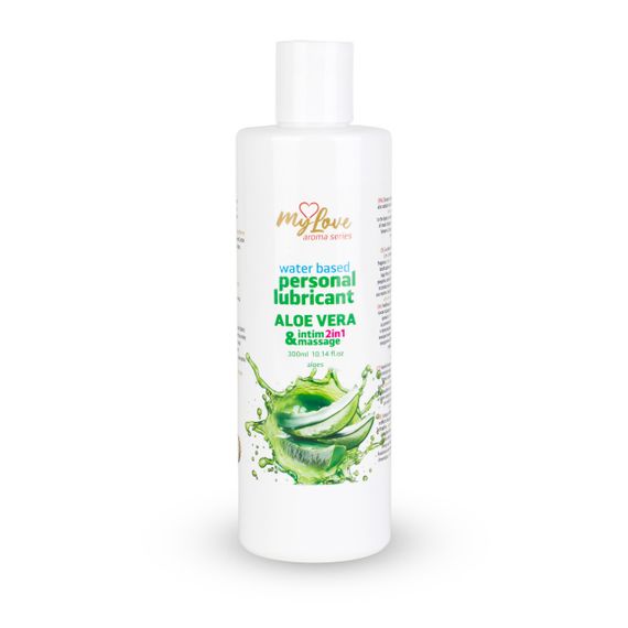 Водний лубрикант для інтимної близькості та масажу 2в1 MyLove Aroma Series Aloe Vera (Алое Вера) Sex Aura