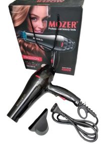 Мощный электрический бытовой фен Mozer MZ 5919 с концентратором для сушки и укладки волос