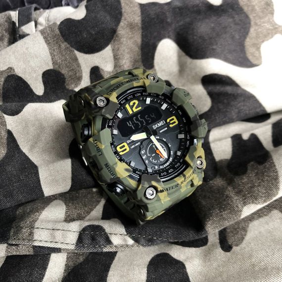 Чоловічий годинник Skmei 1637CMGN Camo Green. | Зображення 3