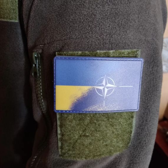 Патч / шеврон прапор НАТО - Україна | Зображення 1