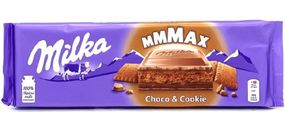 Шоколад молочный c кремовой шоколадной начинкой и шоколадным печеньем Milka Choco&Cookie, 300 г