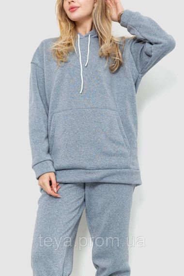 Спортивный костюм женский на флисе, цвет серый, размеры M, L, XL, XXL FA_008463 | Зображення 1