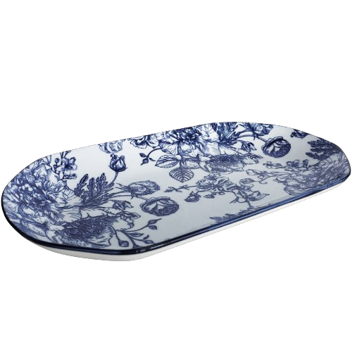 Блюдо овальне 30см блакитний 7078319 Blossom LIMITED EDITION | Зображення 1