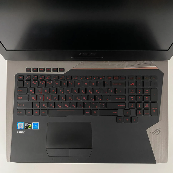 Игровой ноутбук Б-класс Asus ROG G752VY / 17.3" (1920x1080) IPS / Intel Core i7-6700HQ (4 (8) ядра по 2.6 - 3.5 GHz) / 16 GB DDR4 / 500 GB SSD / nVidia GeForce GTX 980M, 4 GB GDDR5, 256-bit / WebCam / HDMI б/у + Подарок Беспроводная мышь / USB | Зображення 3