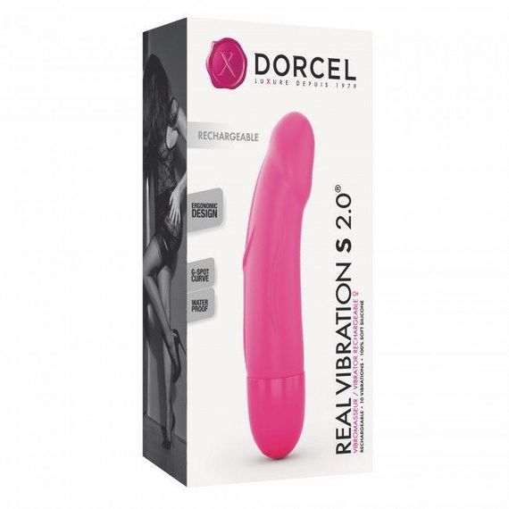 Вібратор Dorcel Real Vibration S Magenta 2.0, діаметр 3,7см, перезаряджається, для точки G Sex Aura | Зображення 3