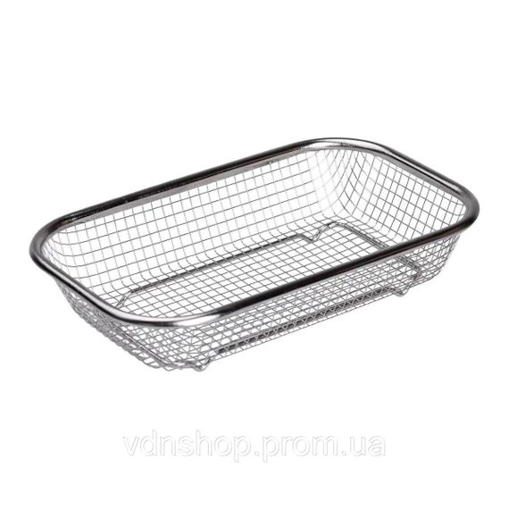 Сито-кошик для миття овочів та фруктів 24х15х5 см друшляк з нержавіючої сталі HP-19-23-S