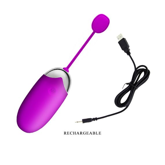 Віброяйце - Pretty Love Abner Vibrating Egg Purple (App) | Зображення 4