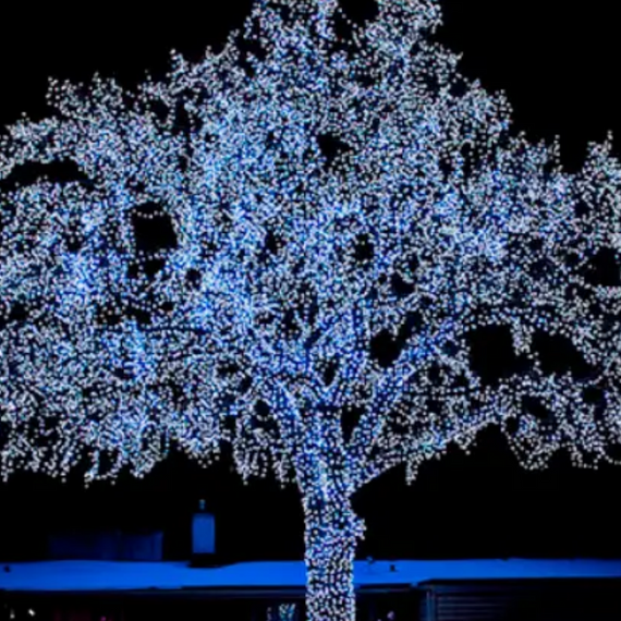 Вулична світлодіодна гірлянда 800 LED 50 м, білий, ефект крапель роси знижка | Зображення 5