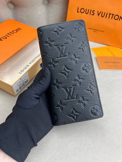 Гаманець чорний Louis Vuitton Brazza Monogram k420 | Зображення 1