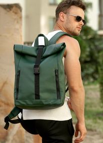 Чоловічий рюкзак ролл Sambag RollTop LZT зелений 24208007m