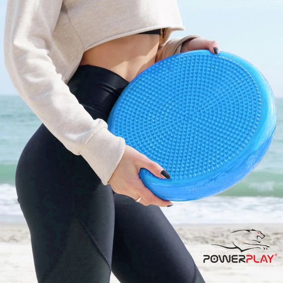 Балансувальна масажна подушка PowerPlay 4009 Balance Pad (Ø33) Синя | Зображення 7