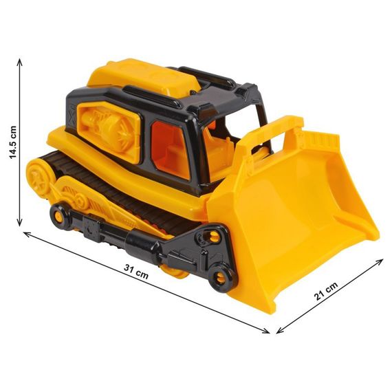 Детская игрушка Бульдозер 9697TXK желтый, большой | Зображення 5