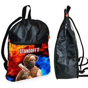 Рюкзак-мешок для обуви,спортивной формы Standoff 2 детская сумка для сменки с расширителем (01434)