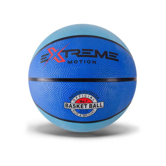 М'яч баскетбольний Extreme Motion BB1485 № 7, 520 грам Блакитний