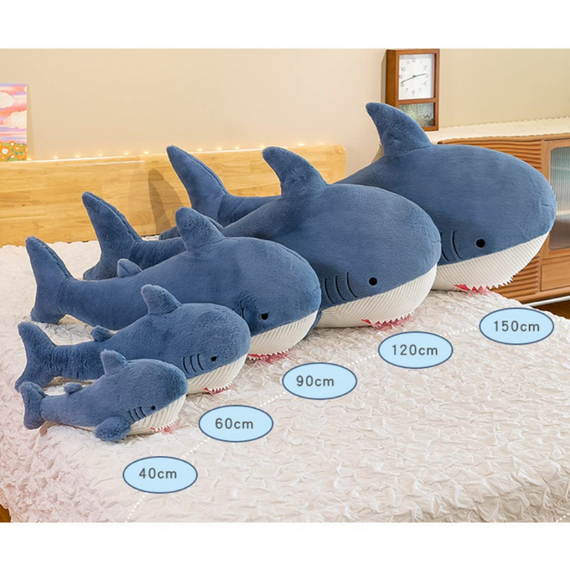 Іграшка плюшева акула 101 см, дитяча іграшка обійма, м'яка та затишна подушка-антистрес | Зображення 8
