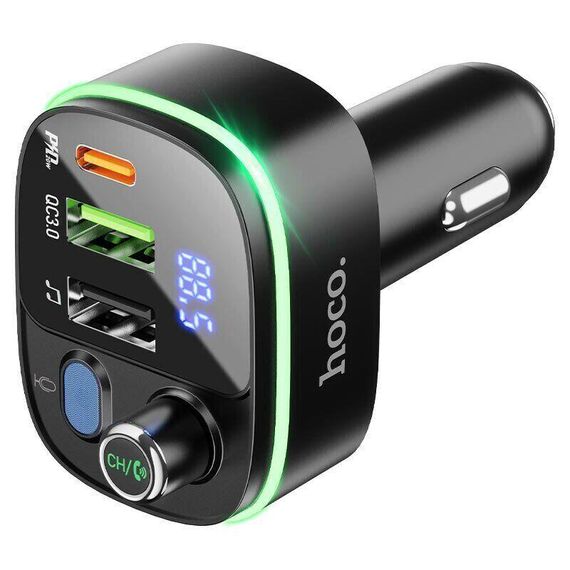 FM-модулятор HOCO E62, Black, Box | Зображення 1